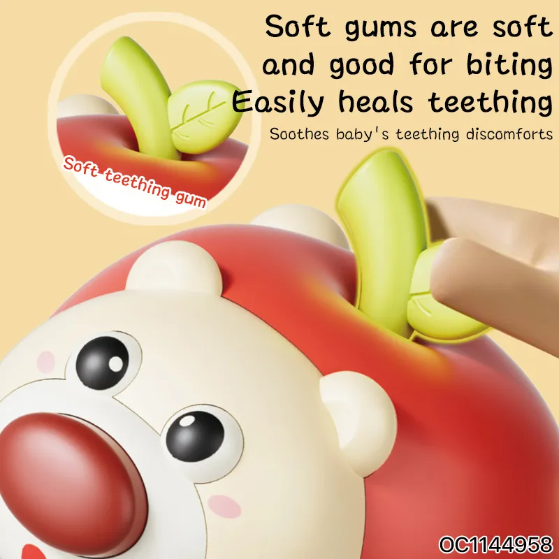 Wholesale Montessori Baby Toyplastic Cartoon Music Animal Sensory Baby Rattles Teether Toy