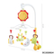 Plastic Animal Hand Rattle Sensory Toys Crib Baby Mobile Multifunctional Musical Bed Bell Toys for Kid with Music