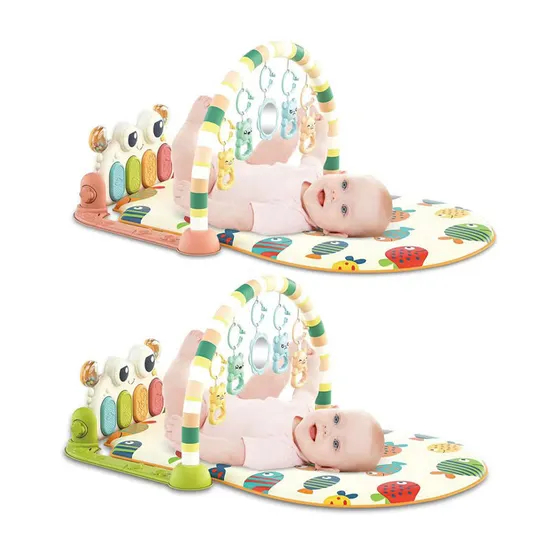 Hanging Rattle Baby Pedal Piano Play Piano Music Gym Mat for Kids
