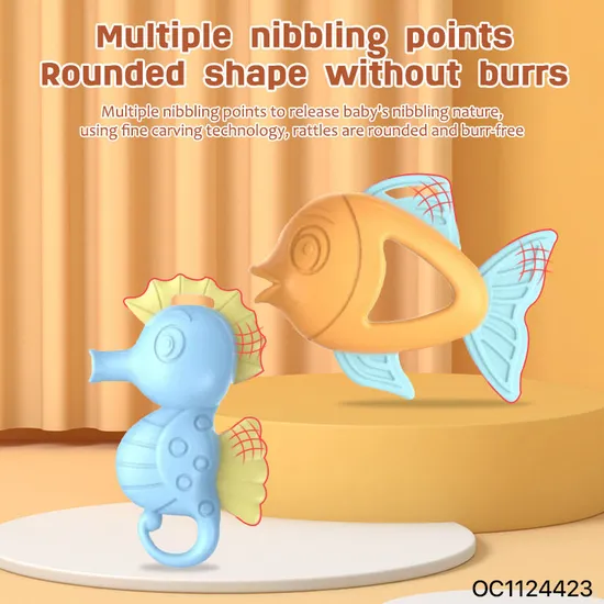 Wholesale Montessori Hand Puppet Dinosaur Soft New Born Baby Products Montessori Sensory Chew Silicone Baby Teether Toys for Baby
