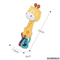 Wholesale Musical Cartoon Giraffe Plastic Baby Chew Toy Teether Music Sensory Rattle Sleeping Toy