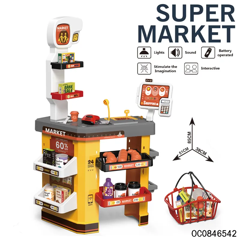 Children's Game Supermarket Shopping Cash Register Toy Other Pretend Play and Preschool