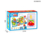 Wholesale DIY Funny Light Popular DIY Plastic Building Block Truck Toys