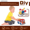 Wholesale Educational Montessori Plastic Building Block Musical DIY Truck Vehicle Toys
