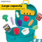 Mini Shopping Trolleys Carts Green Color Home Supermarket Toys Shop for Kids Girls Supermarket Goods Toy with Fruit Vegetable Food