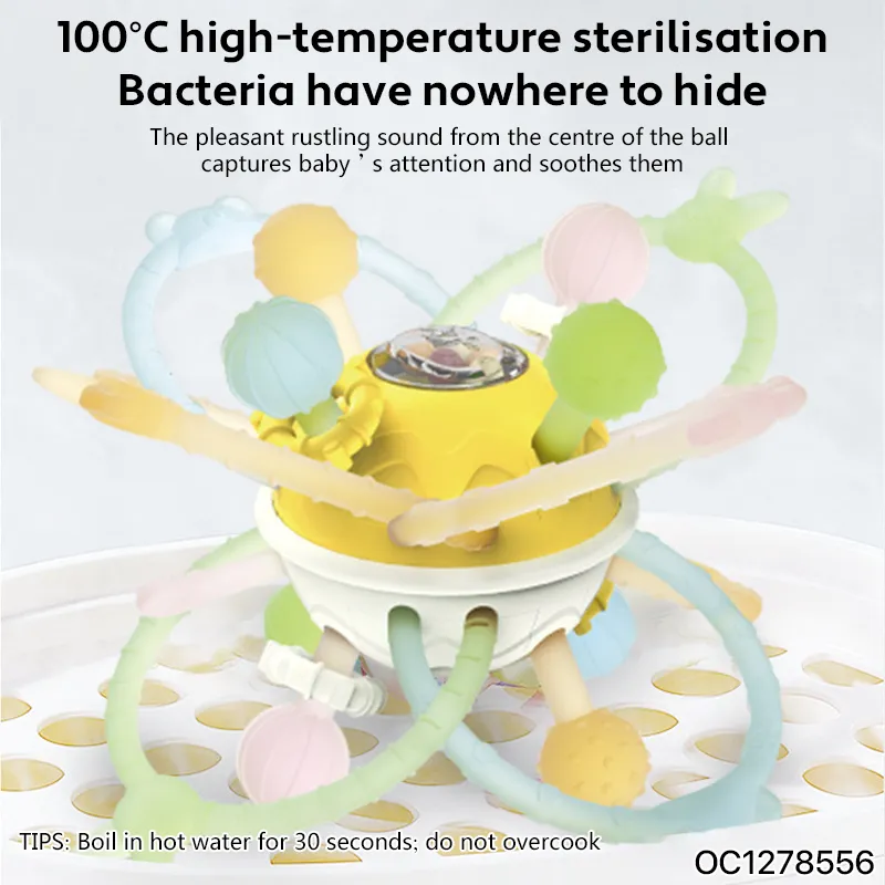 Wholesal Silicone Newborn Baby Gift Set Baby Teether Sensory Toys