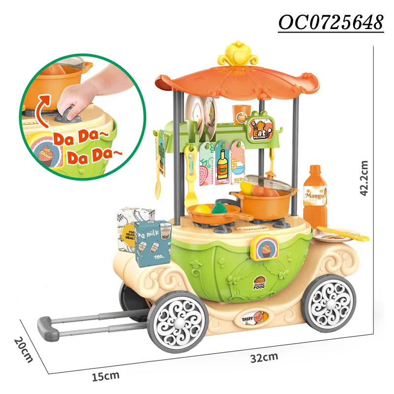 Wholesale Funny Cooking Food Small Children's Plastic Mini Pretend Kitchen Set Toy Pretend Play for Kids