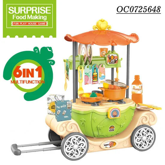 Wholesale Funny Cooking Food Small Children's Plastic Mini Pretend Kitchen Set Toy Pretend Play for Kids