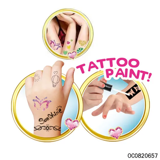 Wholesale Stickers Children Kids Children Makeup Set Beauty Fashion Toys for Girls