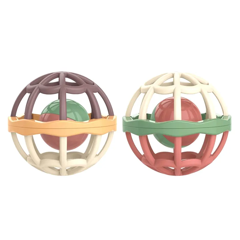 Wholesale Educational New Sensory Rattle Toy Soft Teether Set Activity Ball Plastic Baby Toy