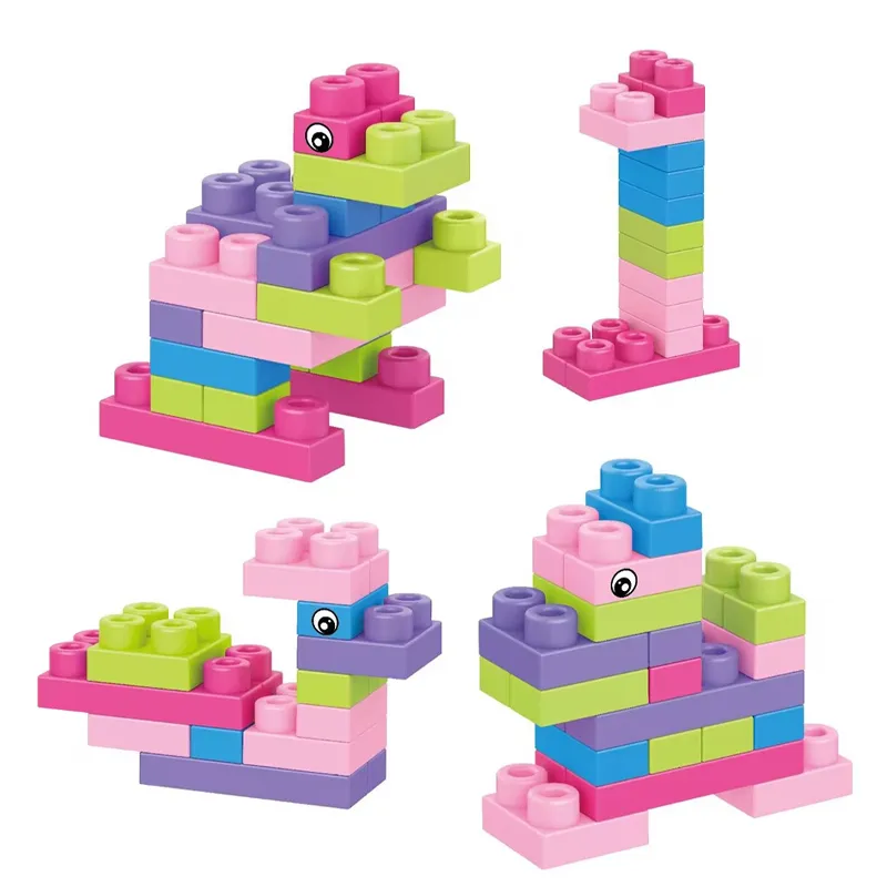 Wholesale Educational Montessori 26PCS Plastic Baby Building Block Toys