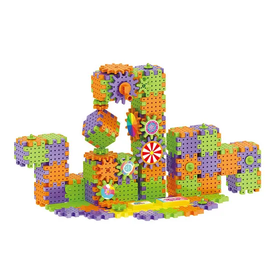 Wholesale Montessori Educational Handmade DIY Plastic Building Blocks Toys for Kids