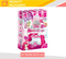 Wholesale Fashion Beauty Mirrored Kids Dressing Table Music Plastic Lighted Makeup Set Toy for Kids