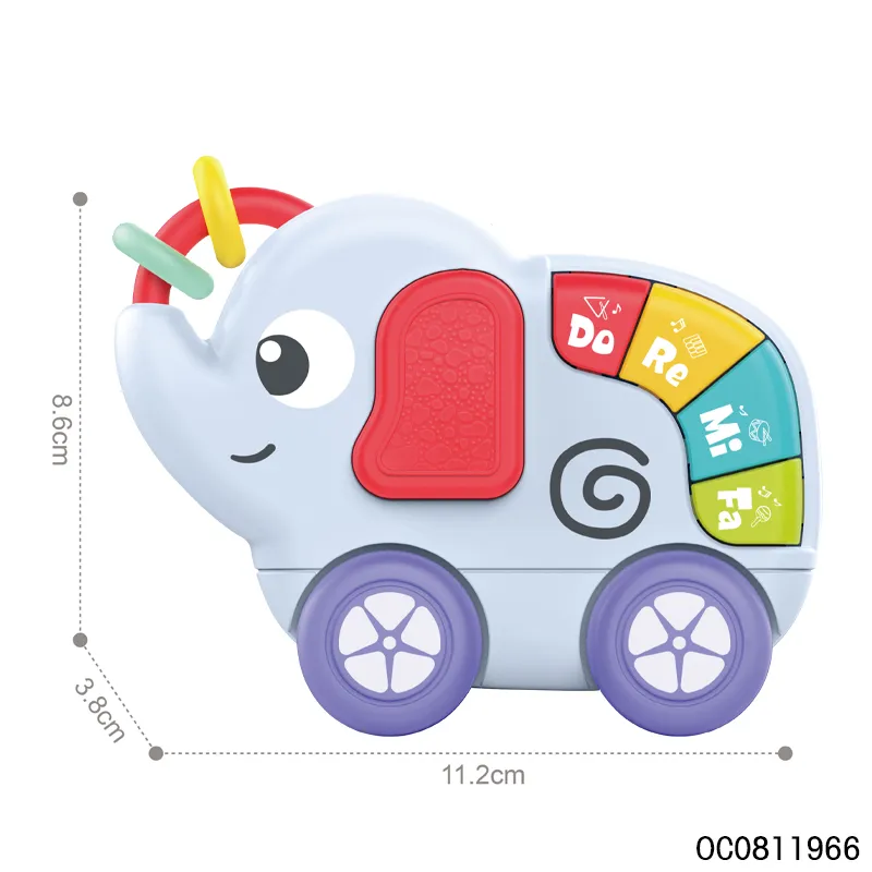 Cartoon Elephant Rattle Sensory Toys Montessori for Babies Girl Toys