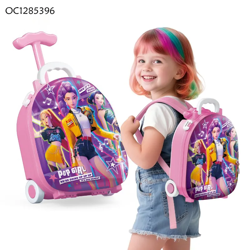 Wholesale Mirror Dresser Children Make up Pretend Beauty Kit Fashion Product Kids Makeup Nail Set Toys for Girl