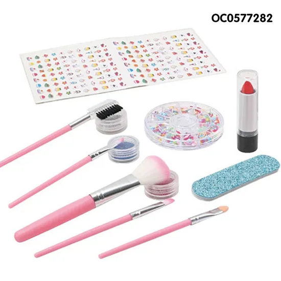 Wholesale Kids Pretend Beauty Fashion Play Portable Makeup Set Toy with Mirror