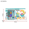 Supermarket Pretend Play Fruits and Vegetables Cutting Mini Vending Machines Pretend Plastic Shopping Cart Toy Wholesale