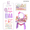 Gift Beauty Play Set Small Makeup Mirror Dressing Table Set Fashion Cosmetic Toy for Kids