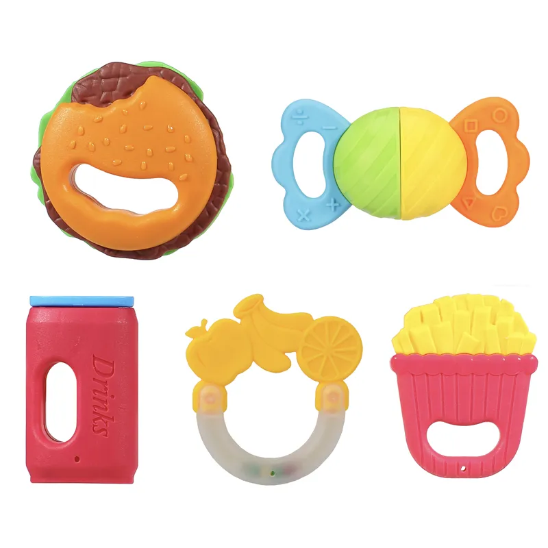 Wholesale Montessori Educational Cognitive Products Silicone Silicone Baby Teether Toys