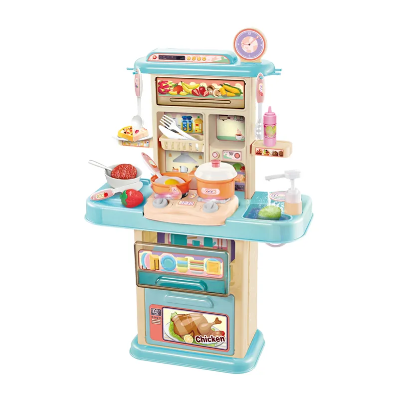 Wholesale Large Plastic Modern Kitchen Children Toys Plastic Children House Role Play Gift Set