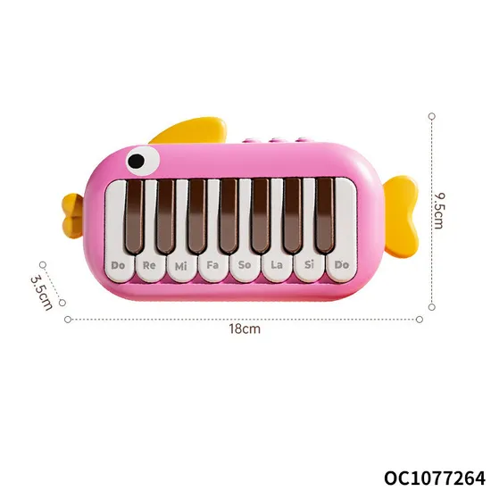 Wholesale Cartoon Children Interactive Electronic Organ Plastic Musical Instruments Piano Toy