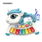 Wholesale Children Cartoon Horse Electronic Piano Educational Rainbow Keyboard Toy for Children