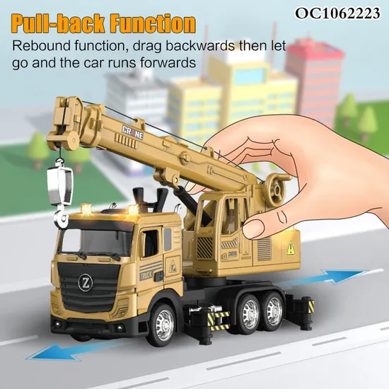 Wholesale Diecast Model Engineering Car Toy Series Alloy Model Scale Trucks with Light Sound