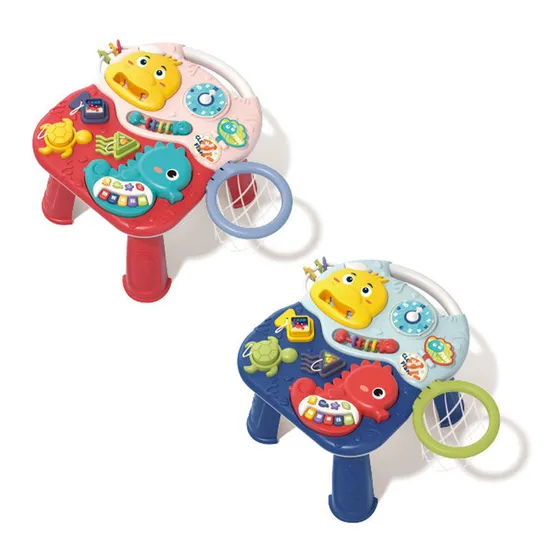 Wholesale Childhood Interactive Education Montessori Baby Basketball Hoop Electronic Game Table Toy