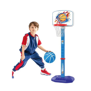 Wholesale Indoor Sports Movable Equipment Adjustable Custom Mini Plastic Basketball Hoop Stand Set Toy