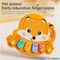 Wholesale Cartoon Children's Electronic Animal Baby Montessori Sensory Rainbow Keyboard Toy Portable Piano