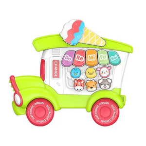 Wholesale Montessori Cartoon Ice Cream Keyboards Music Electronic Piano Baby Musical Instruments Toys
