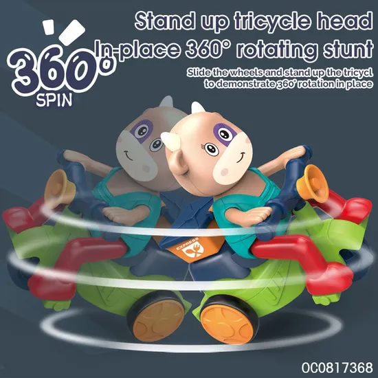 Wholesale Miniature 360 Friction Stunt Cheap Children's Cartoon Animal Toys Car