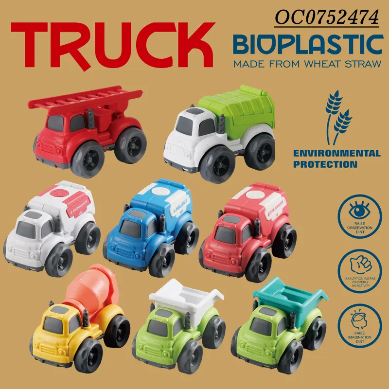 Wholesale Children Educational Eco-Friendly Materials Small Freewheel Super Plastic Truck Cars Toys