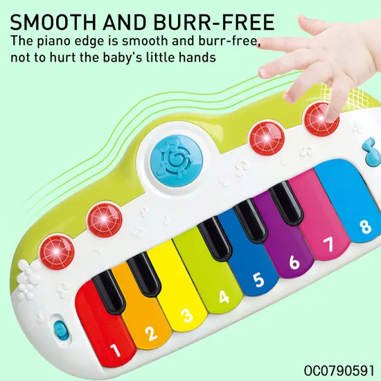 Wholesale Montessori Piano Kids Creative Musical Instrument Electronic Organ Rainbow Keyboard Toy