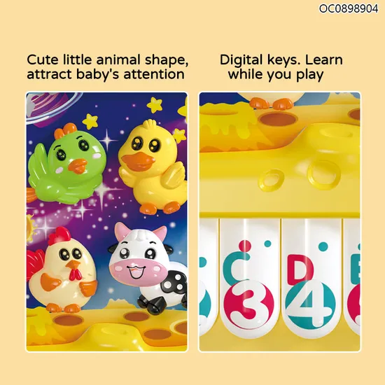 Wholesale Musical Instruments Baby Sensory Educational Electricpiano Keyboard Toy