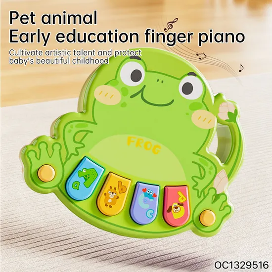 Wholesale Baby Kids Musical Educational Animal Farm Electronics Music Piano Light-up Keyboard Toy for Christmas Birthday