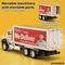 Wholesale Diecast 12PCS Metal Model Electric Truck Model 1: 50 Toys with Light Sound
