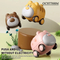 Wholesale 2PCS Cute Animal Friction Construction Plastic Mini Car Toy Set