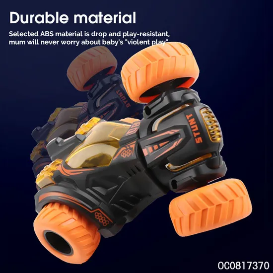 Wholesale Children Cheap Plastic Friction Stunt Super Car 360 Rotating Toy for Kids