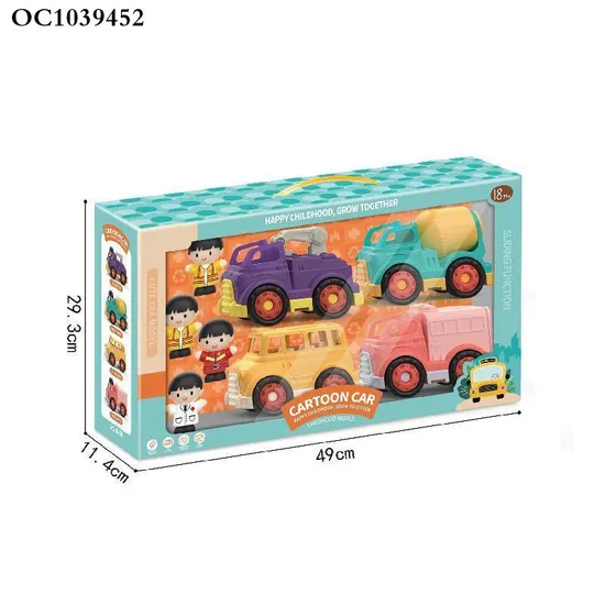 Wholesale Freewheels Engineering Series Excavator Toy Small Truck Car Construction Vehicle Model Toy Model