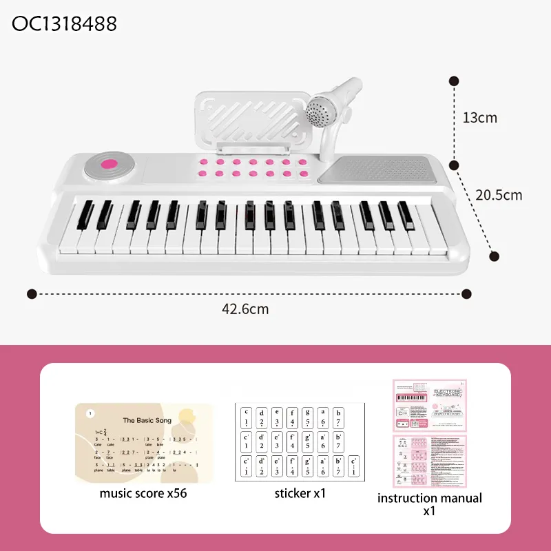 Wholesale Educational Montessori Sensory Electronic Musical Instrument Electric Keyboard Piano