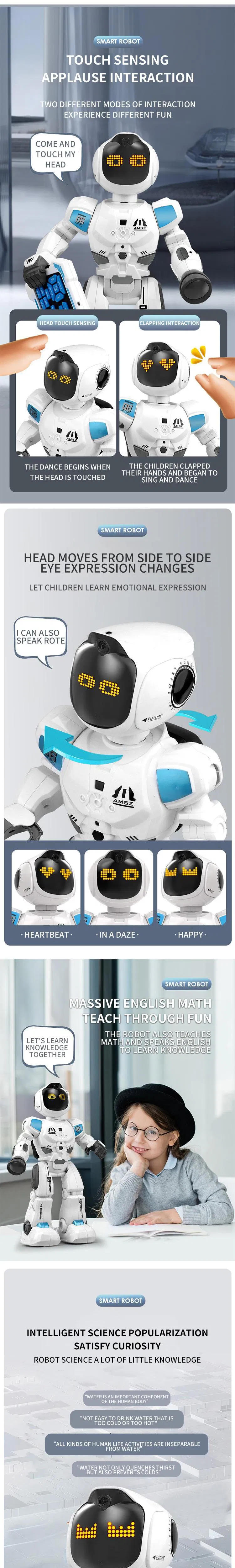Wholesale Educational Smart Learning Interactive Education Intelligent Remote Control Robotics Toys for Kids