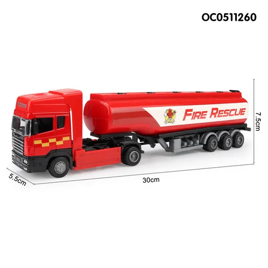 Wholesale Children Vehicle Diecast Rescue Fire Truck Metal Model Toy Kids