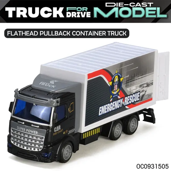 Wholesale Diecast Alloy 6PCS Miniature Metal Model Pull Back Car Toys Truck