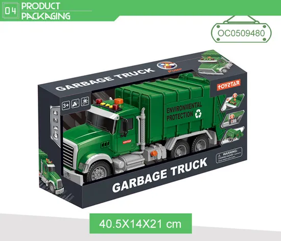 Wholesale Friction Educational Small Truck Plastic Kids Toy with Light Sound
