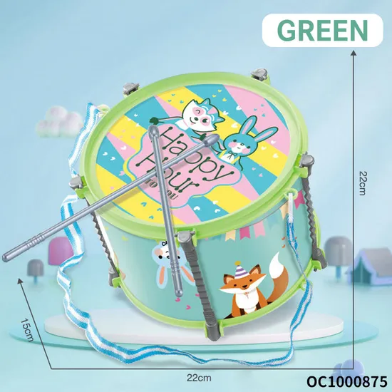 Wholesale Happy Plastic Children Baby Cartoon Plastic Musical Instruments Hand Drum