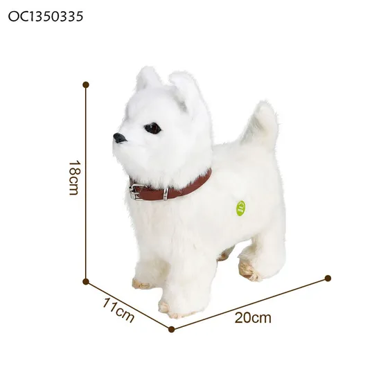 Wholesale Kids Plastic Battery Operated Dog Model Custom Plush Stuffed Animal Walking Toy