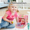 Wholesale Miniature DIY Creative Plastic Castle Building Blocks Mini Doll House Miniatures Furniture