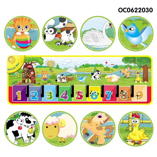 Wholesale Montessori Musical Instruments Piano Keyboard Light-up Keyboard Toy