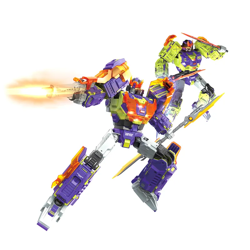 Wholesale Plastic Transforming Play Electronics Custom Intelligent Smart Robot with Light and Music